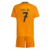 Real Madrid Vinicius Junior #7 Bortedraktsett Barn 2024-25 Kortermet (+ Korte bukser)